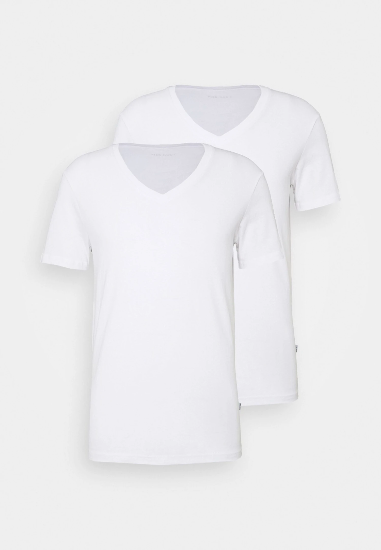 Pier One 2 Pack - T-Shirt Basic - White 8 Pier One 2 Pack - T-Shirt Basic - White - Afbeelding 6