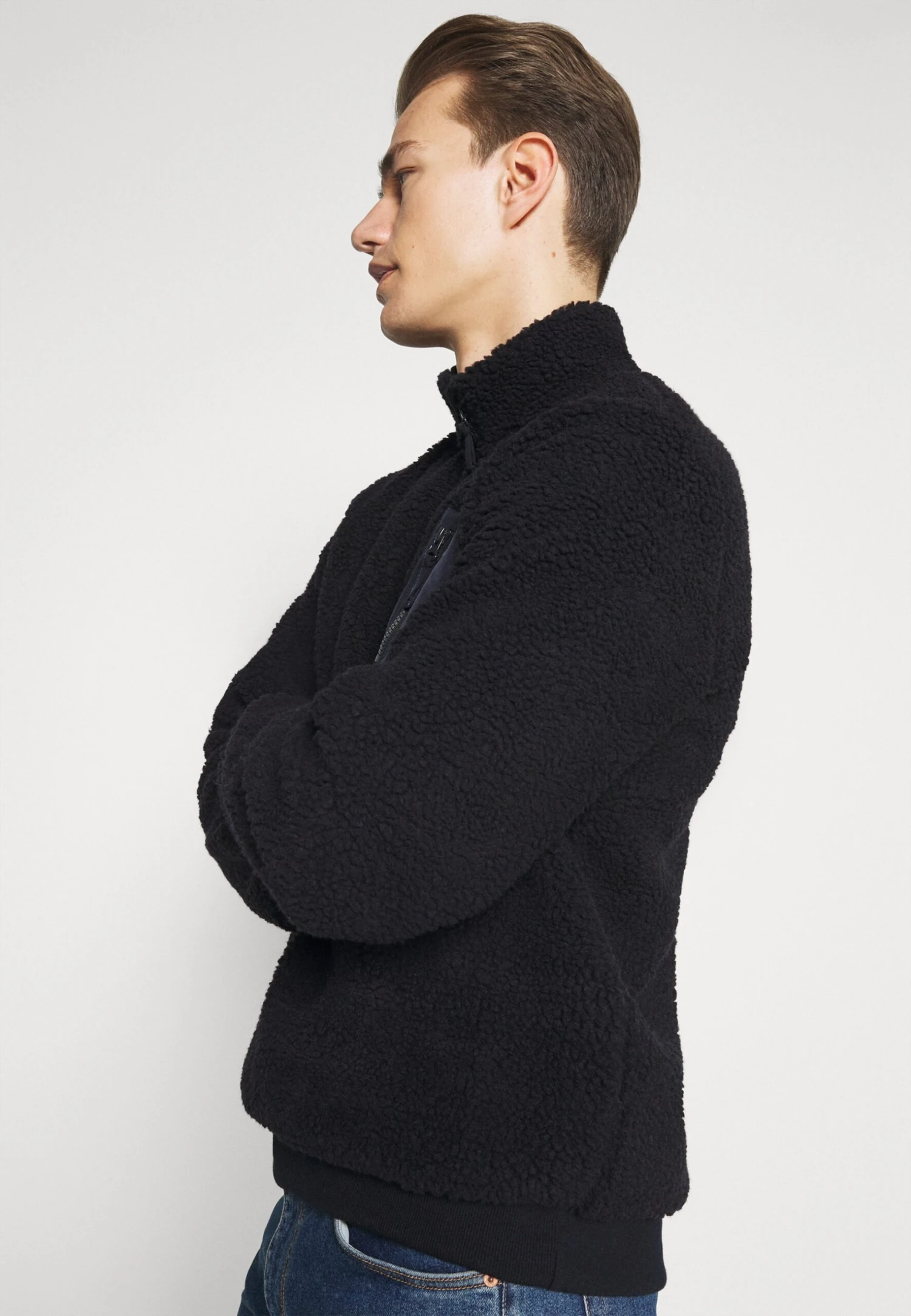 Pier One Fleece Trui - Dark Blue 6 Pier One Fleece Trui - Dark Blue - Afbeelding 4