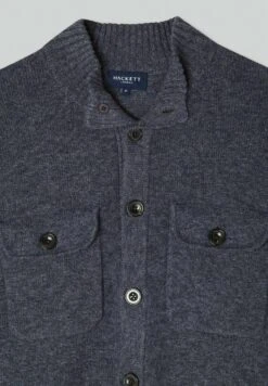 Hackett London Chest Pocket Fb - Vest - Charcoal Grey -Mode Herenkleding Winkel 150f6188f95c4b01a579d808824dbd80