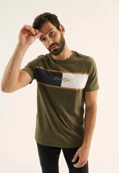 Pier One T-Shirt Print - Olive -Mode Herenkleding Winkel 278a926a56ad48acac192ff4bf9a75a3