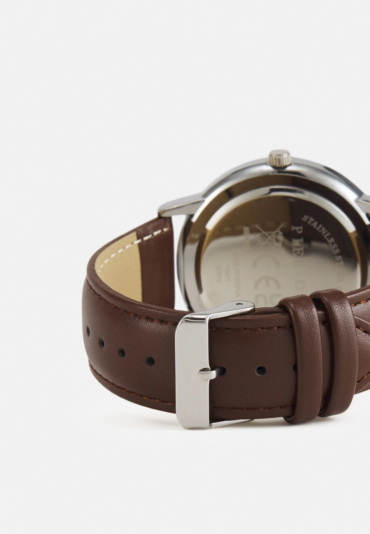 Pier One Horloge - Brown/Silvercoloured 3 Pier One Horloge - Brown/Silvercoloured - Afbeelding 2