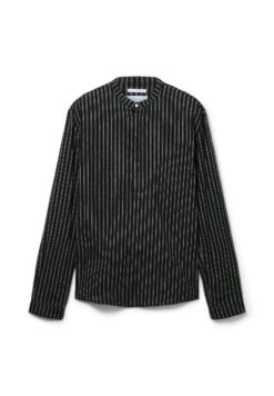 TOM TAILOR Denim Mit Stehkragen - Overhemd - Black Stripe -Mode Herenkleding Winkel 3af43a1e9dd042b9913751bc718fca83