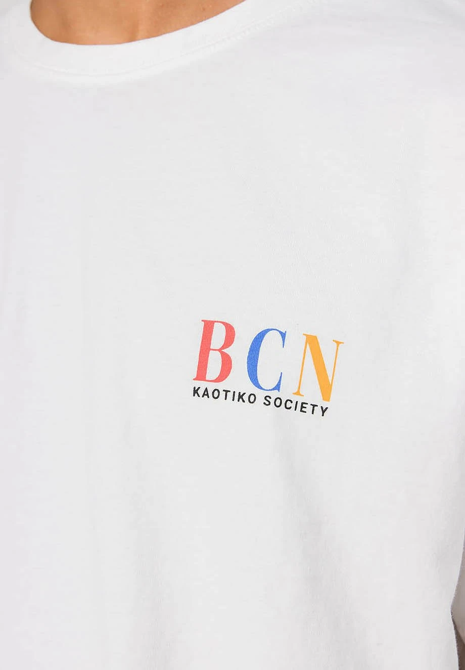 Kaotiko Barcelone - T-Shirt Print - Weiß 4 Kaotiko Barcelone - T-Shirt Print - Weiß - Afbeelding 2