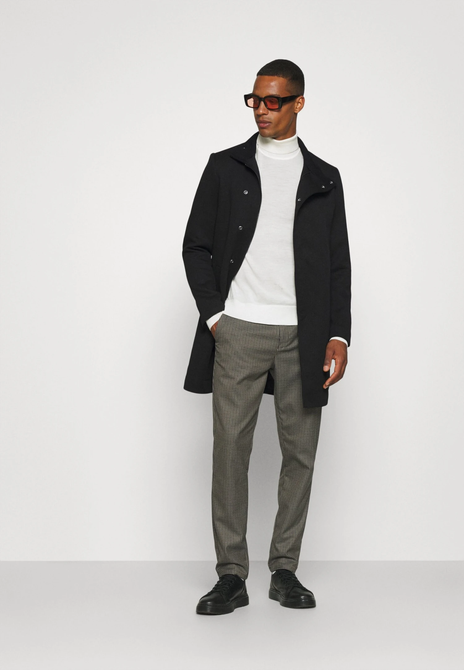 Only & Sons Onsoscar King Coat- Mantel - Black 4 Only & Sons Onsoscar King Coat- Mantel - Black - Afbeelding 2