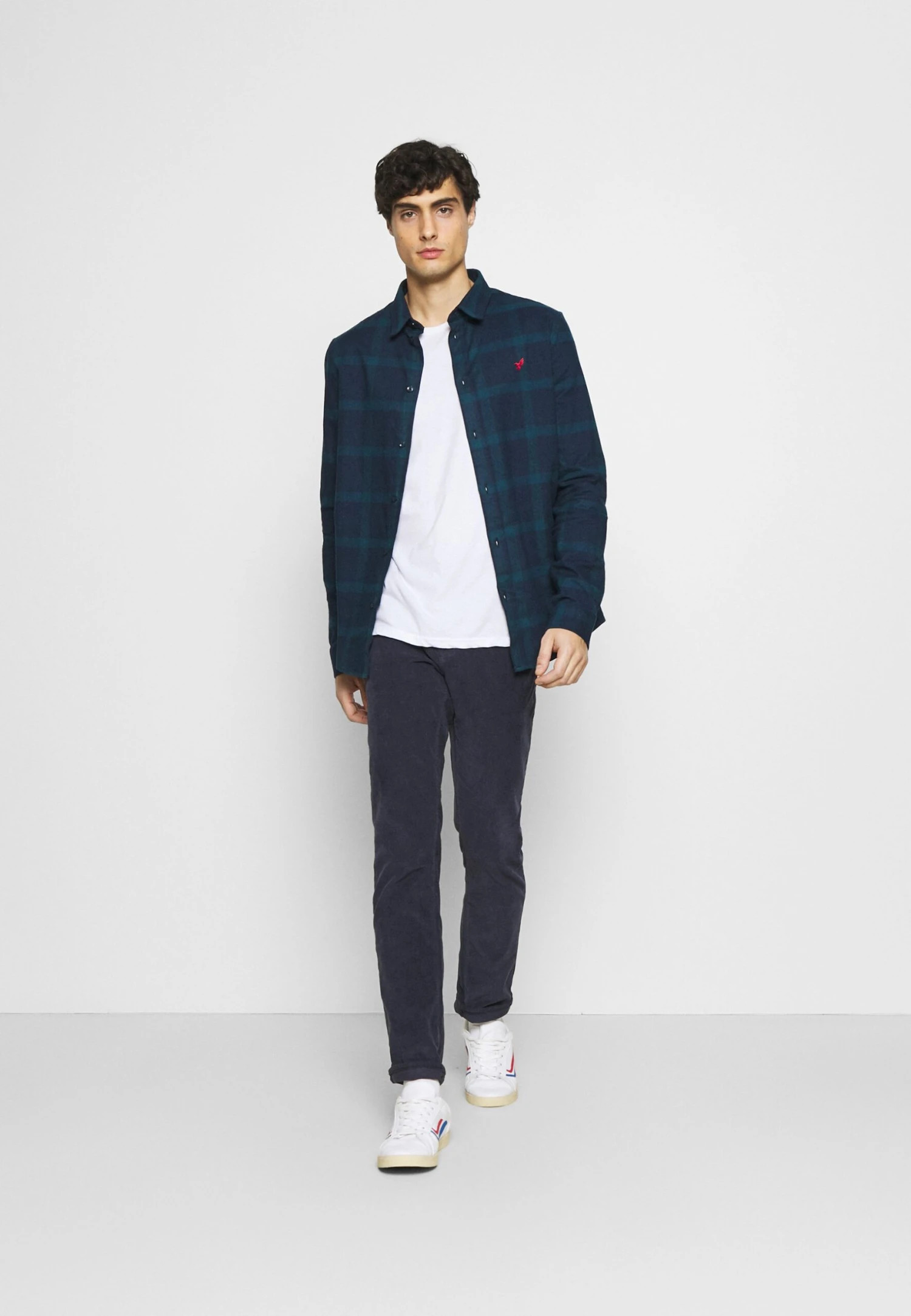 Pier One Overhemd - Dark Blue/Teal 4 Pier One Overhemd - Dark Blue/Teal - Afbeelding 2