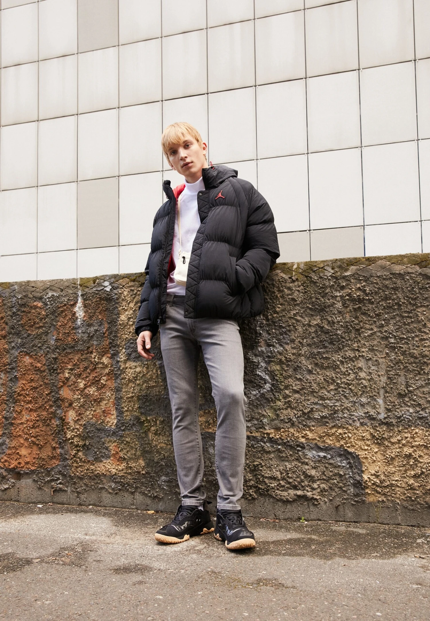 Jordan Puffer Jacket - Winterjas - Black/Fire Red 4 Jordan Puffer Jacket - Winterjas - Black/Fire Red - Afbeelding 2