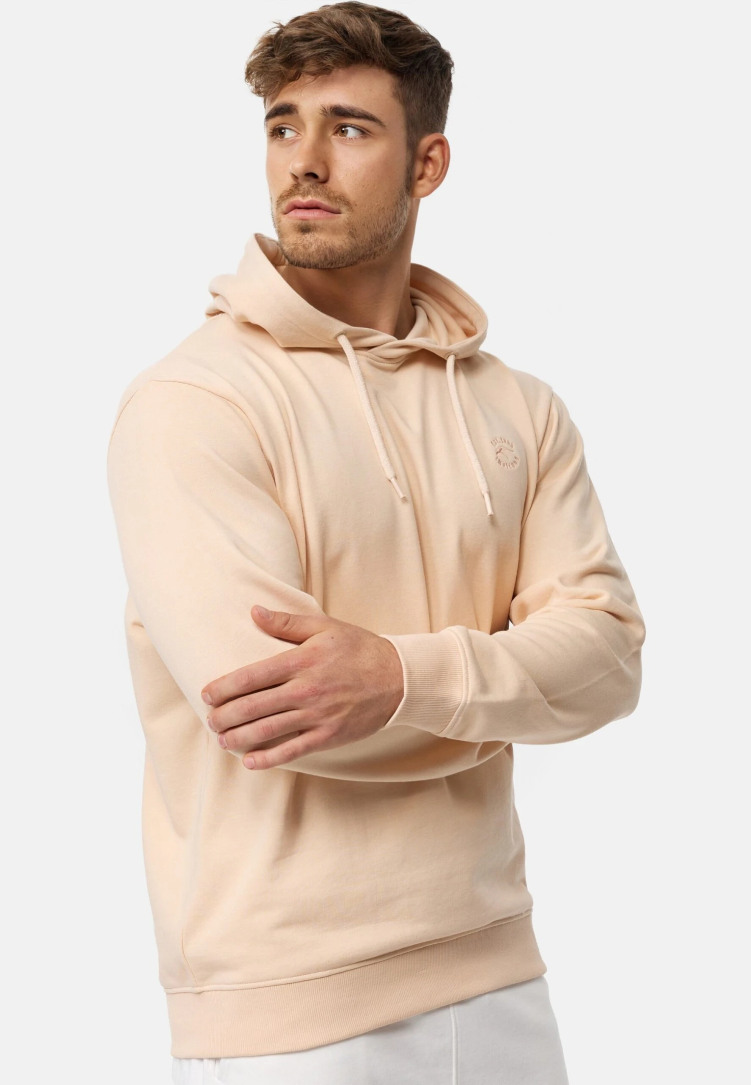 Indicode Jeans Simpson - Hoodie - Pale Peach 6 Indicode Jeans Simpson - Hoodie - Pale Peach - Afbeelding 4