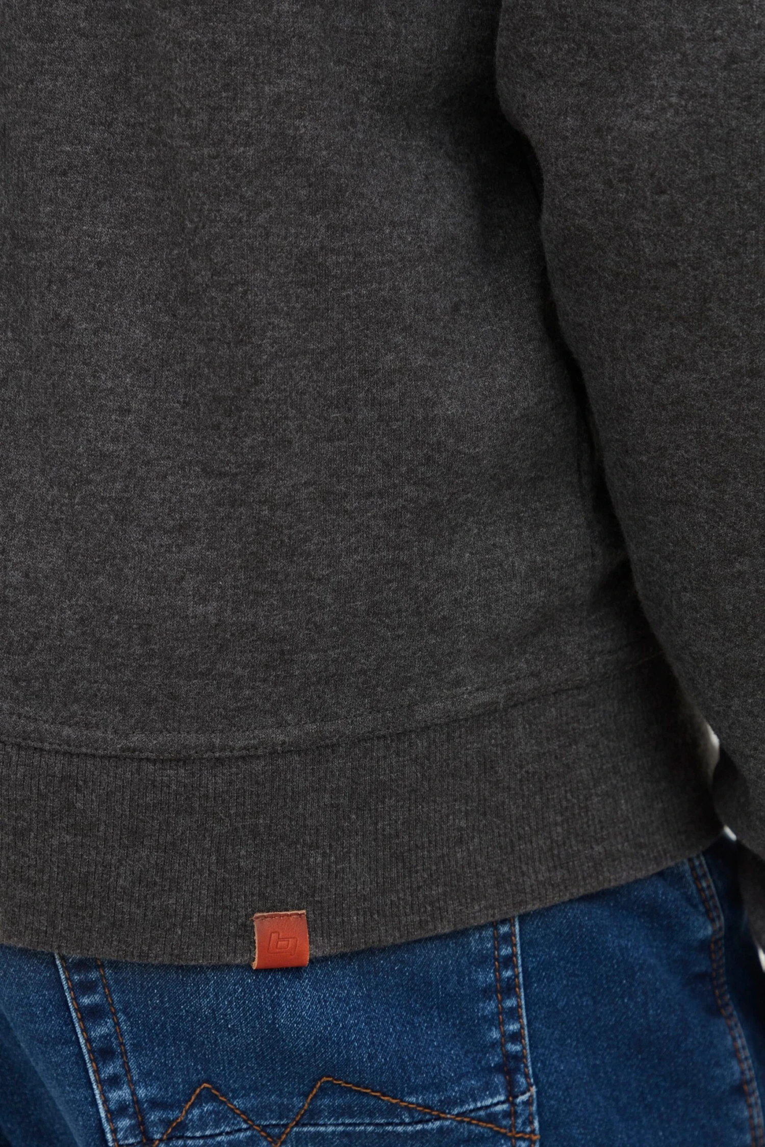 Blend Bhspeedy - Sweater Met Rits - Charcoal 7 Blend Bhspeedy - Sweater Met Rits - Charcoal - Afbeelding 6