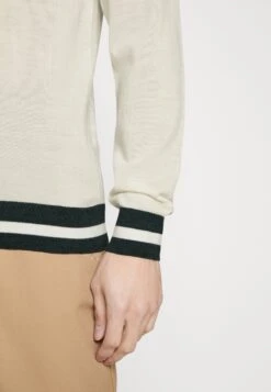 Hackett London Contrast Trim V Neck - Vest - Ecru/Green 11 Hackett London Contrast Trim V Neck - Vest - Ecru/Green -Mode Herenkleding Winkel 774964fc29994725a96951b1de56ca12