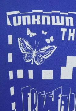 YOURTURN Unisex - T-Shirt Print - Blue -Mode Herenkleding Winkel 7ea43a07a0404376892069843b597557