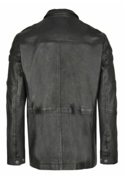 Bugatti Mit Abdeckleiste Und Stehkragen - Leren Jas - Schwarz -Mode Herenkleding Winkel 839e557a797f4bbcb577d3ab3b9d94f3