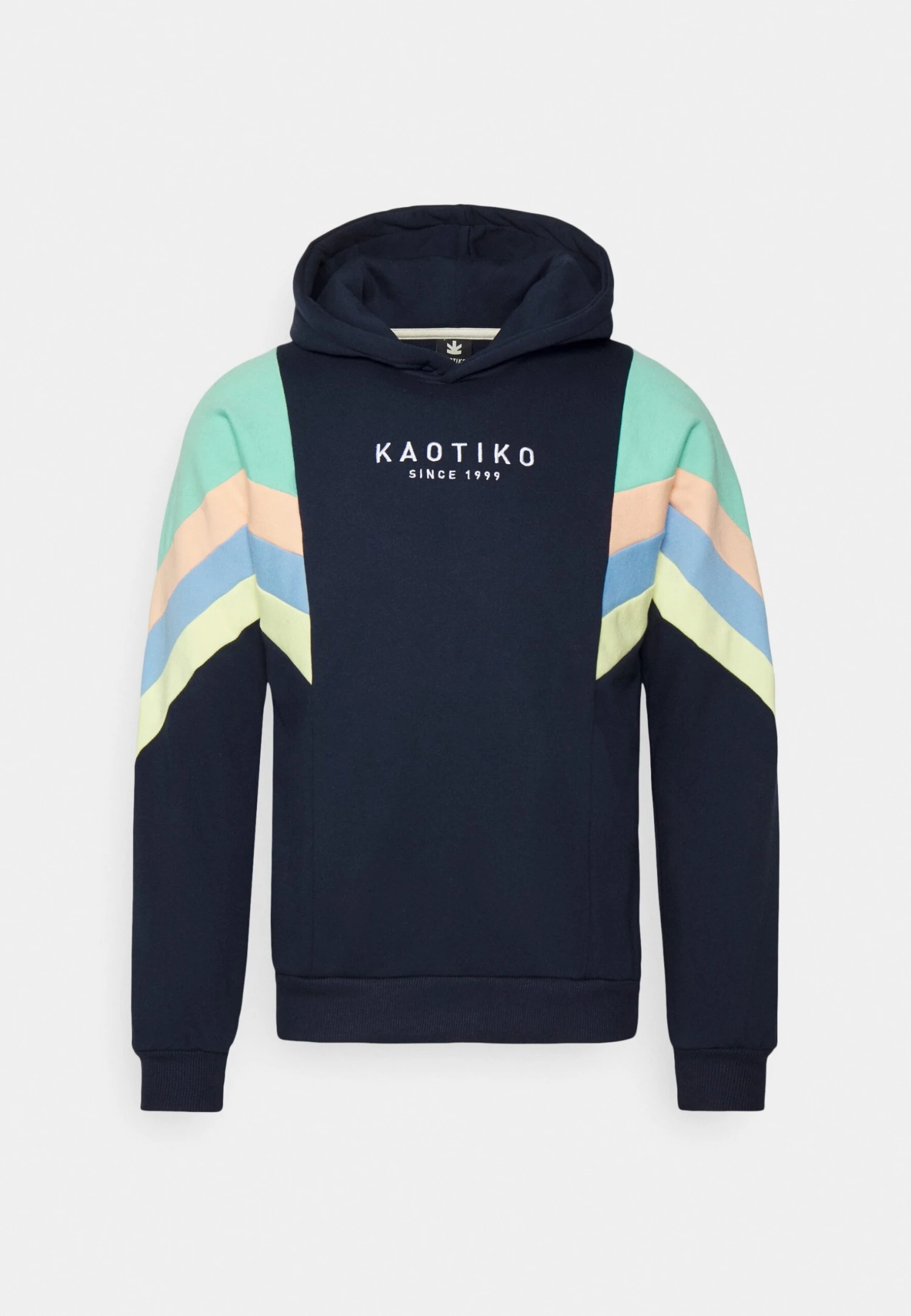 Kaotiko Sud Cap Ewan - Hoodie - Navy/Green/Coral 3 Kaotiko Sud Cap Ewan - Hoodie - Navy/Green/Coral