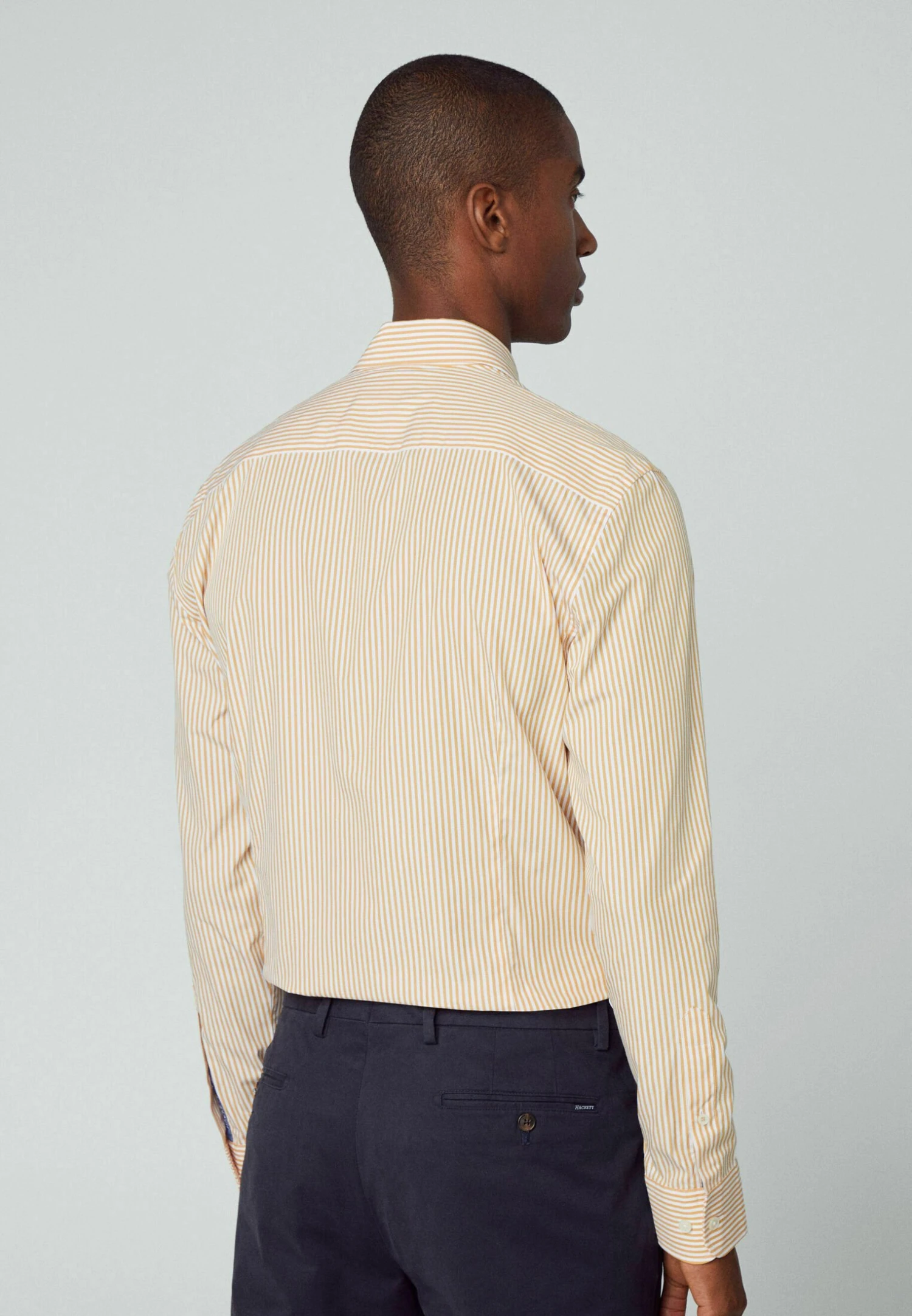 Hackett London Essential Bengal Stripe - Overhemd - White Yelow 5 Hackett London Essential Bengal Stripe - Overhemd - White Yelow - Afbeelding 3