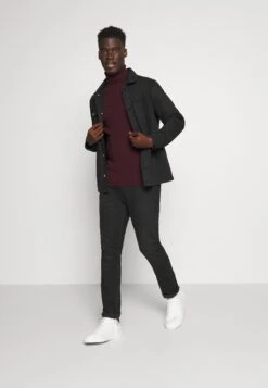 Pier One Muscle Fit Turtle - Trui - Mottled Bordeaux -Mode Herenkleding Winkel 986d5767f9c34112921f8a40cd6998a3