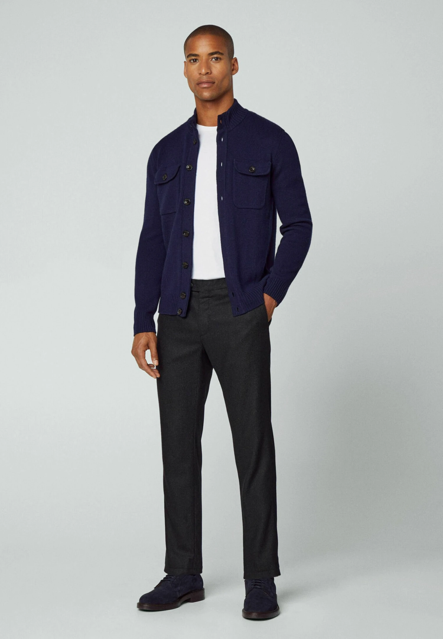 Hackett London Chest Pocket Fb - Vest - Navy 4 Hackett London Chest Pocket Fb - Vest - Navy - Afbeelding 2