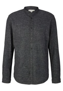 TOM TAILOR Denim Overhemd - Black/Off White Structure -Mode Herenkleding Winkel aeb0645ece144cfdb3b5d1f8e88c249f