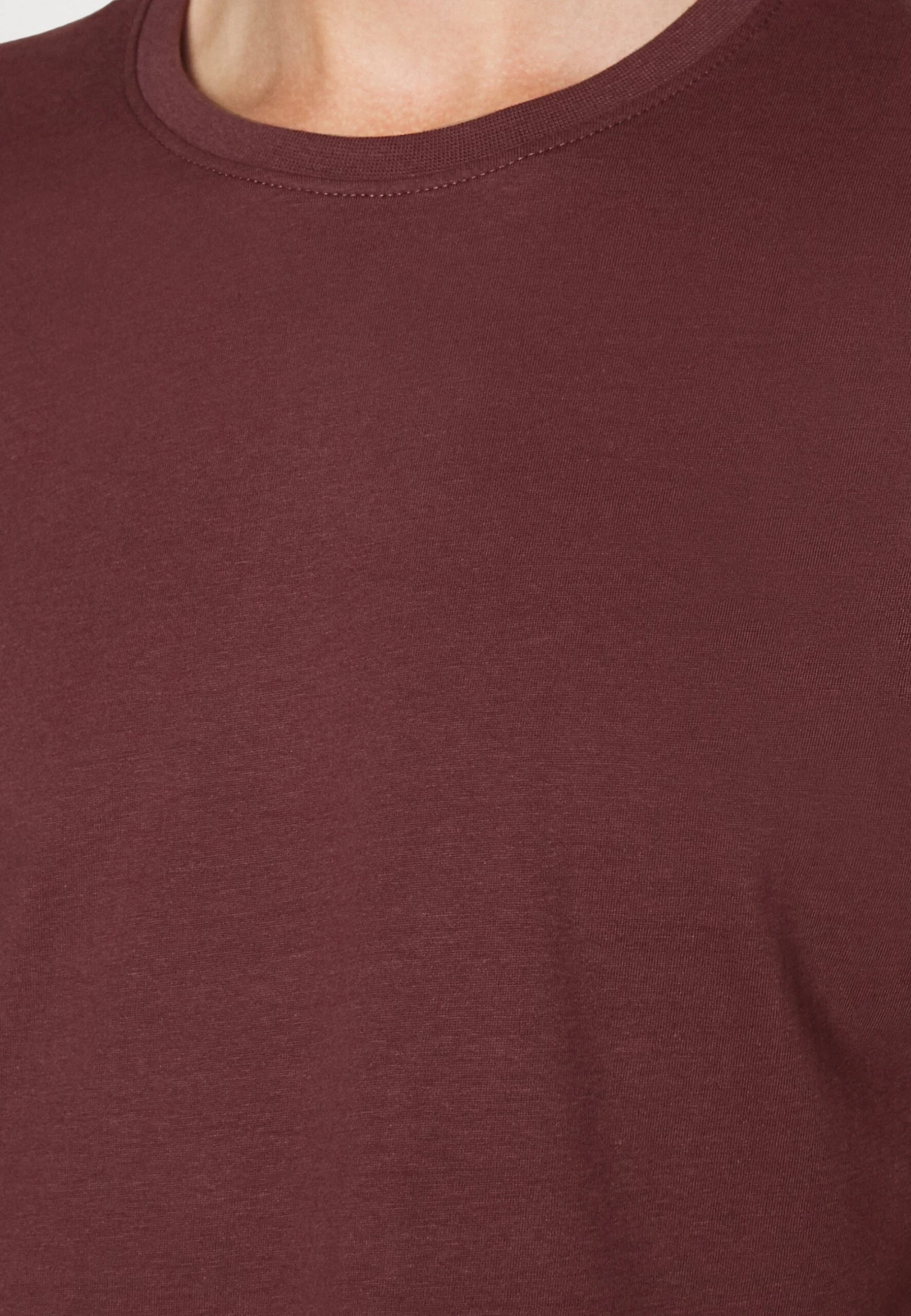 Pier One 5 Pack - T-Shirt Basic - Bordeaux/Light Grey/Brown 9 Pier One 5 Pack - T-Shirt Basic - Bordeaux/Light Grey/Brown - Afbeelding 7