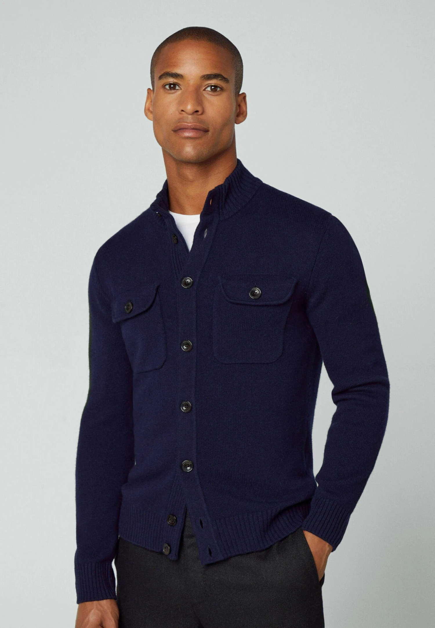 Hackett London Chest Pocket Fb - Vest - Navy 3 Hackett London Chest Pocket Fb - Vest - Navy