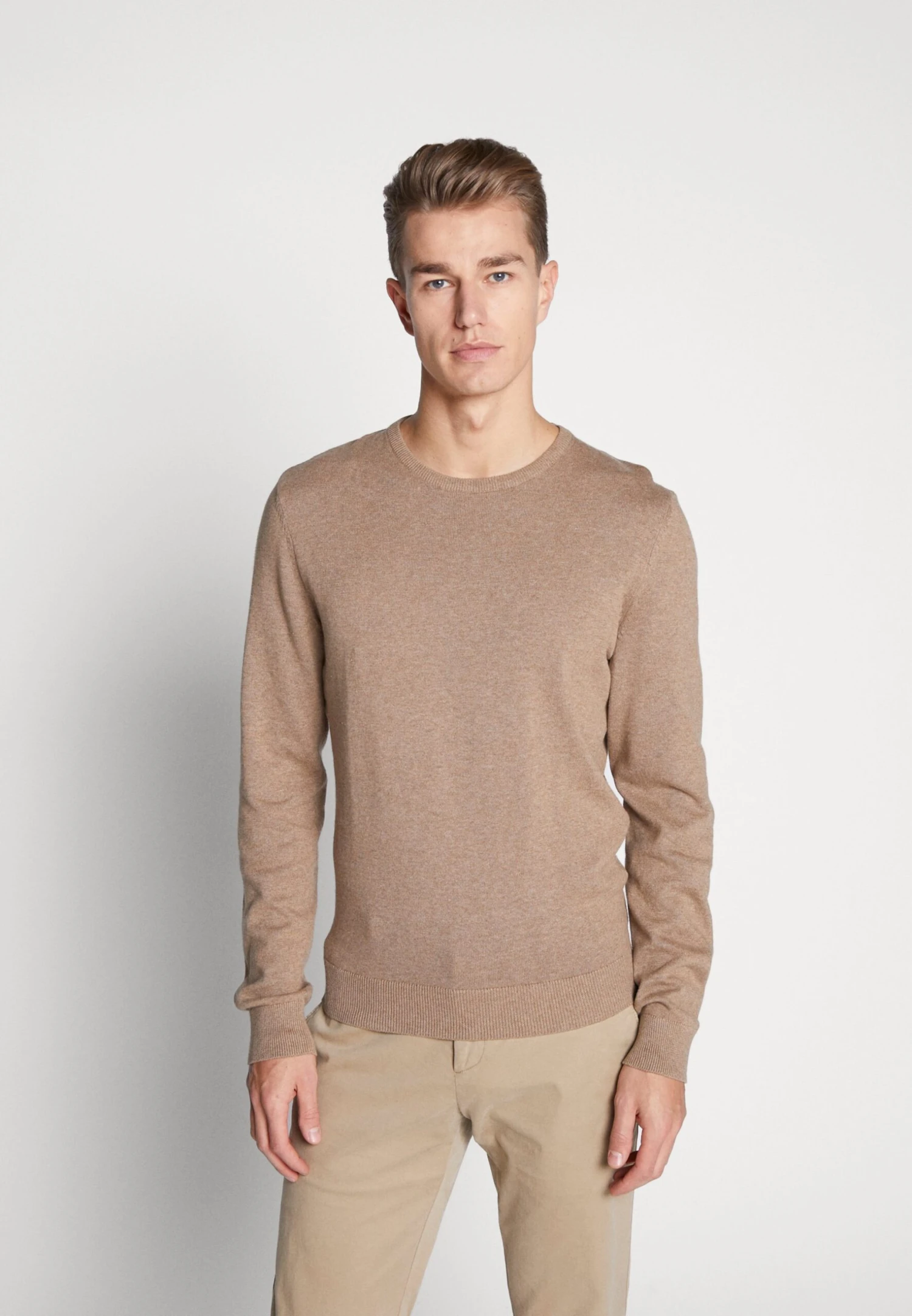 Pier One Basic Crewneck - Trui - Mottled Beige 3 Pier One Basic Crewneck - Trui - Mottled Beige