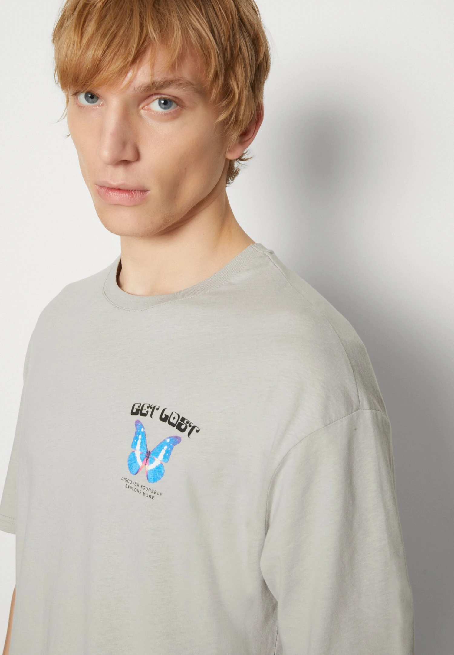 YOURTURN Get Lost Tee Unisex - T-Shirt Print - Grey 8 YOURTURN Get Lost Tee Unisex - T-Shirt Print - Grey - Afbeelding 6