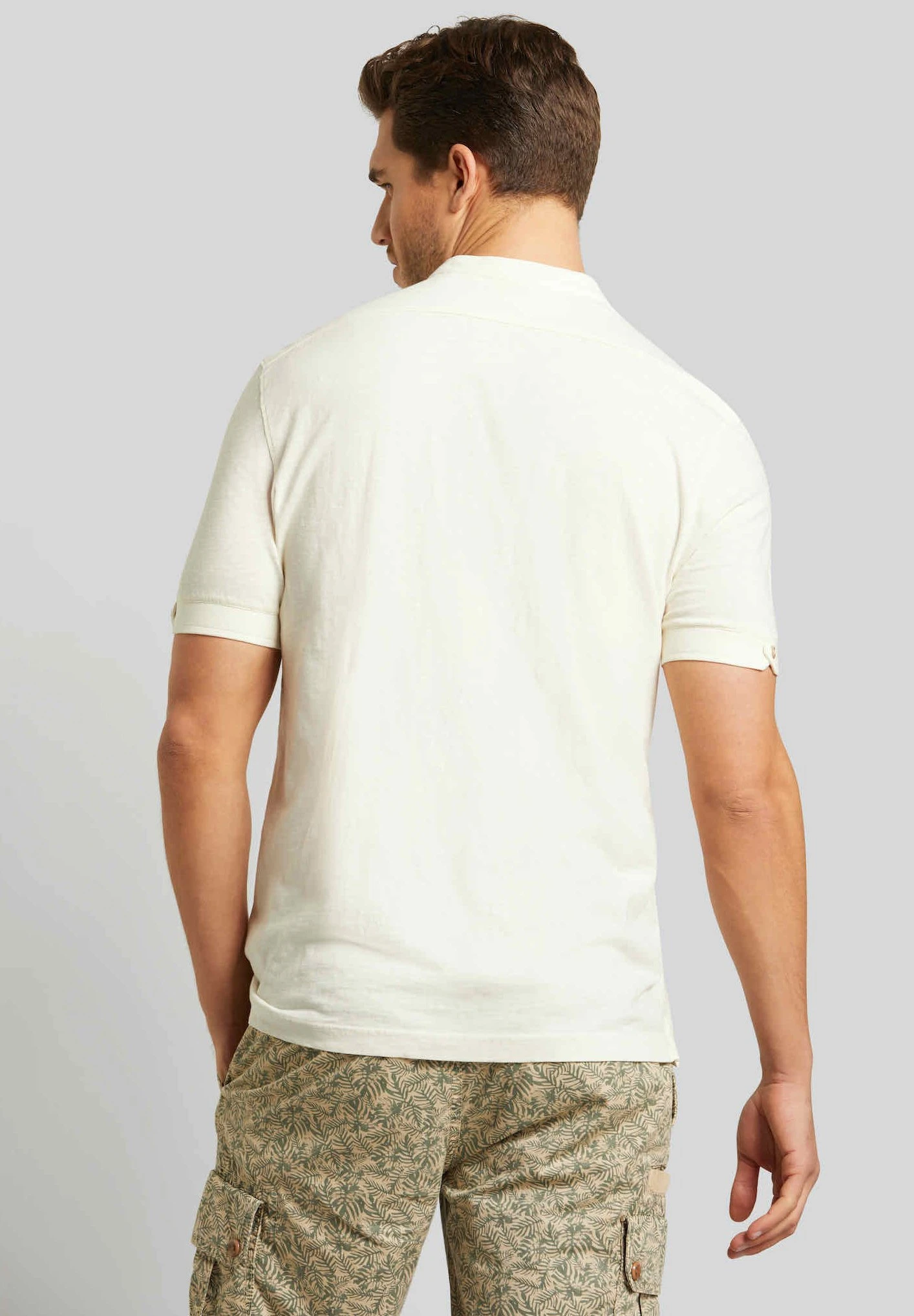 Bugatti Modern Fit - Poloshirt - Ecru 4 Bugatti Modern Fit - Poloshirt - Ecru - Afbeelding 2