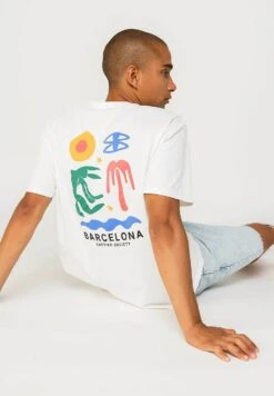 Kaotiko Barcelone - T-Shirt Print - Weiß 8 Kaotiko Barcelone - T-Shirt Print - Weiß -Mode Herenkleding Winkel d44350842fb64884b03a612e5004b6de