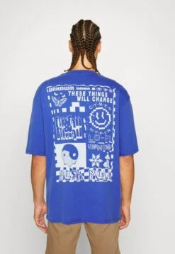 YOURTURN Unisex - T-Shirt Print - Blue -Mode Herenkleding Winkel d55d347e946e44aa8eef446fe6e957c5