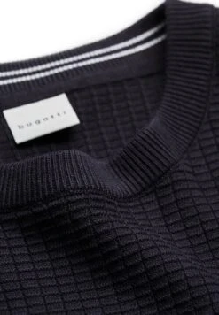 Bugatti Cotton - Trui - Marine -Mode Herenkleding Winkel d6a001a9702c4d8885b534aee6cadcc1