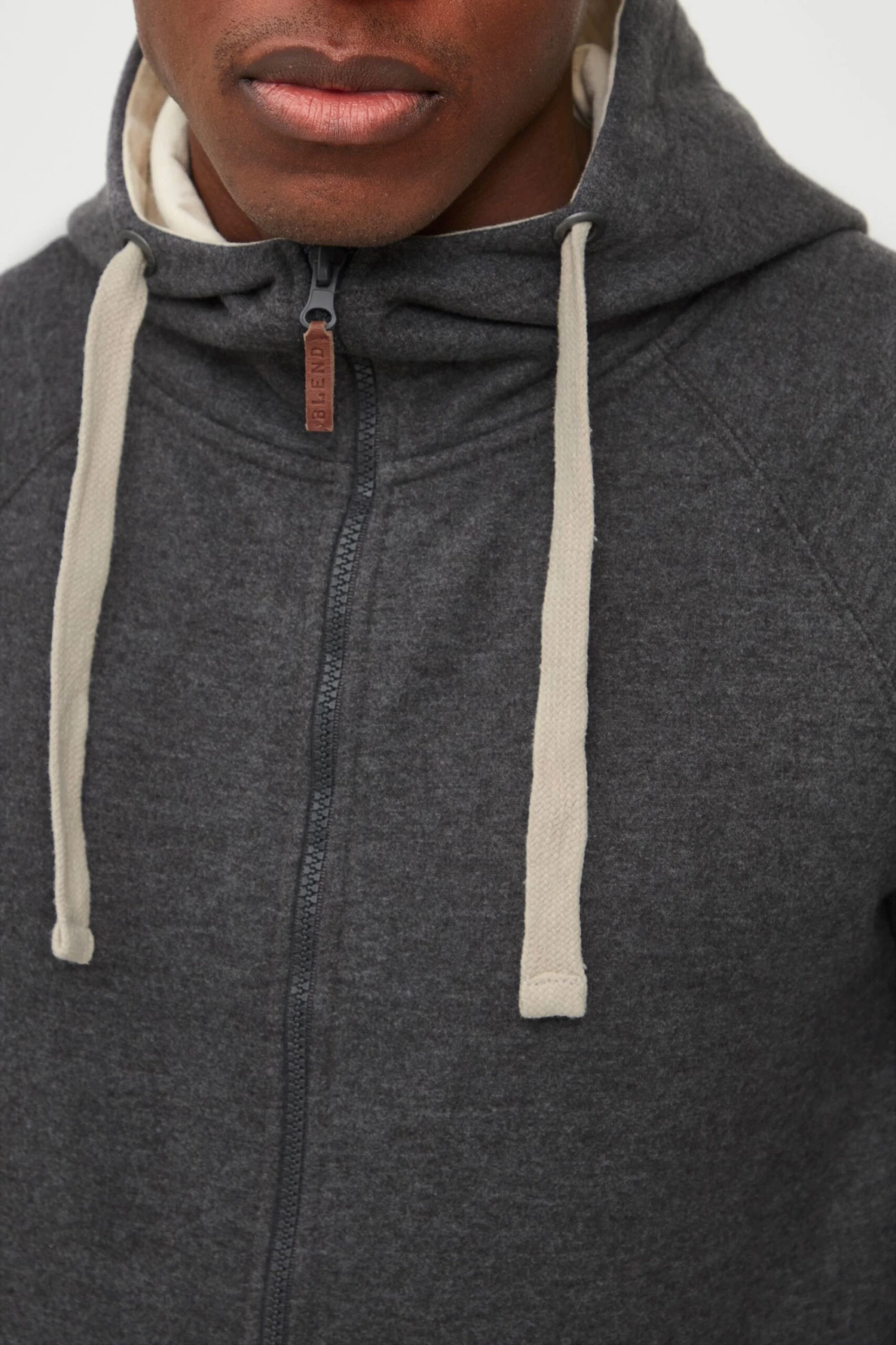 Blend Bhspeedy - Sweater Met Rits - Charcoal 5 Blend Bhspeedy - Sweater Met Rits - Charcoal - Afbeelding 4