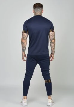 SikSilk Short Sleeve Dynamic Tech - T-Shirt Print - Navy -Mode Herenkleding Winkel df11819457614a84bcb9eee3f44ece43