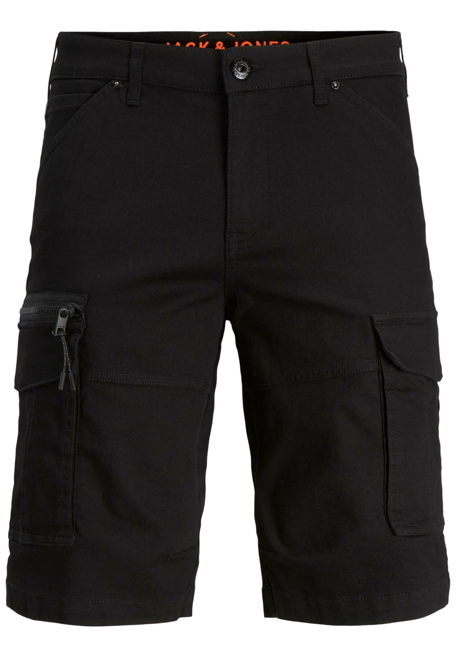 Jack & Jones Unifarbene Dex Mit Cargotaschen - Shorts - Schwarz 6 Jack & Jones Unifarbene Dex Mit Cargotaschen - Shorts - Schwarz - Afbeelding 4