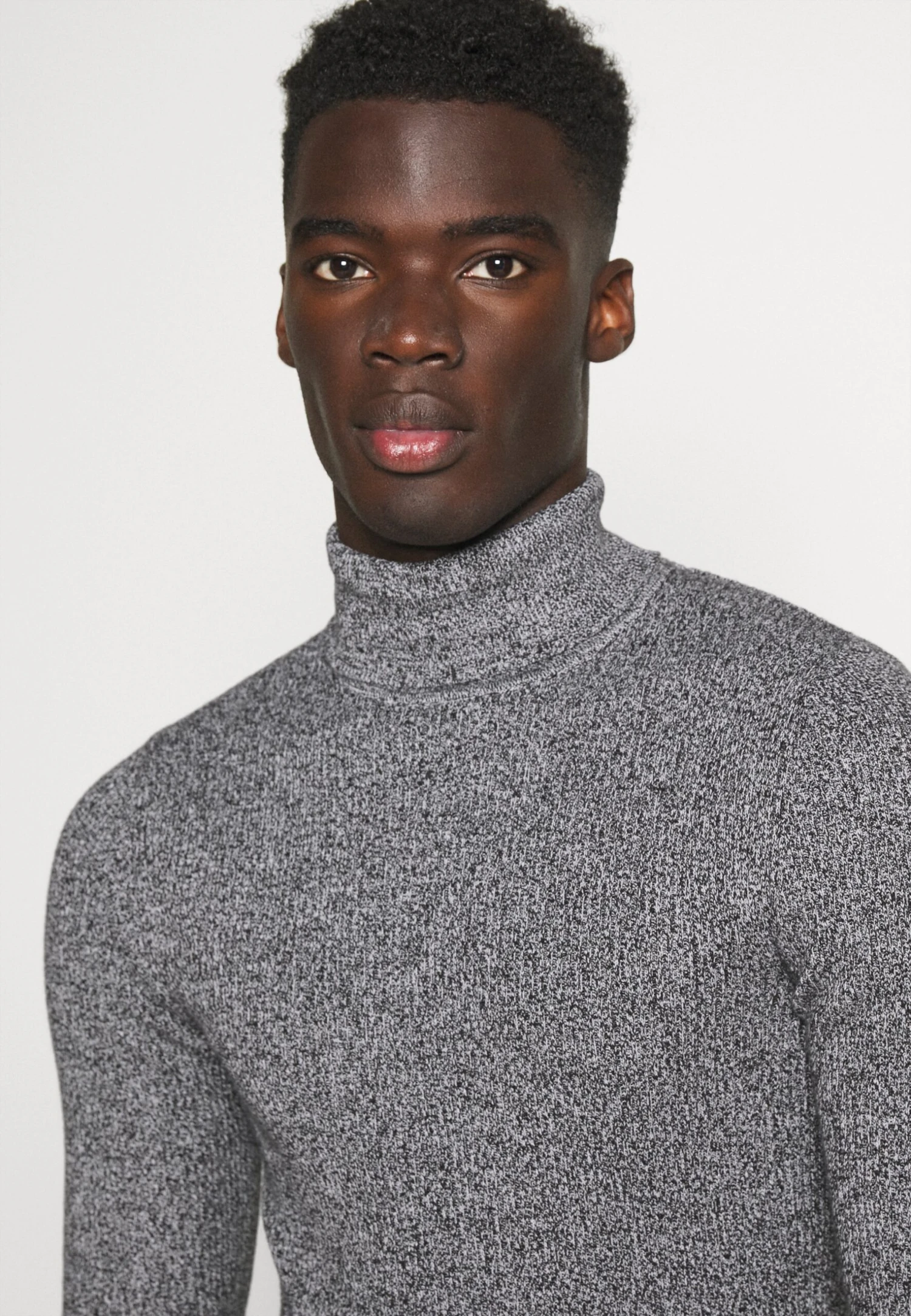 Pier One Muscle Fit Turtle - Trui - Mottled Grey 6 Pier One Muscle Fit Turtle - Trui - Mottled Grey - Afbeelding 4