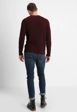 Pier One Trui - Mottled Bordeaux -Mode Herenkleding Winkel fc1817f3db34423ca2bcccf59d46c923